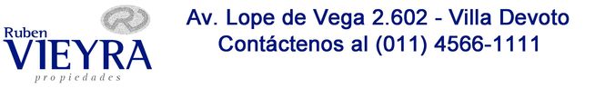 Propiedades en Villa Devoto - Ruben Vieyra Propiedades